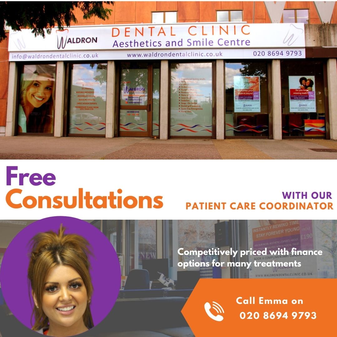 Request a free consultation at our dental practice in New Cross